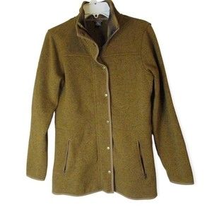 Eddie Bauer Radiator Fleece Field Jacket Carmel Brown Size Small